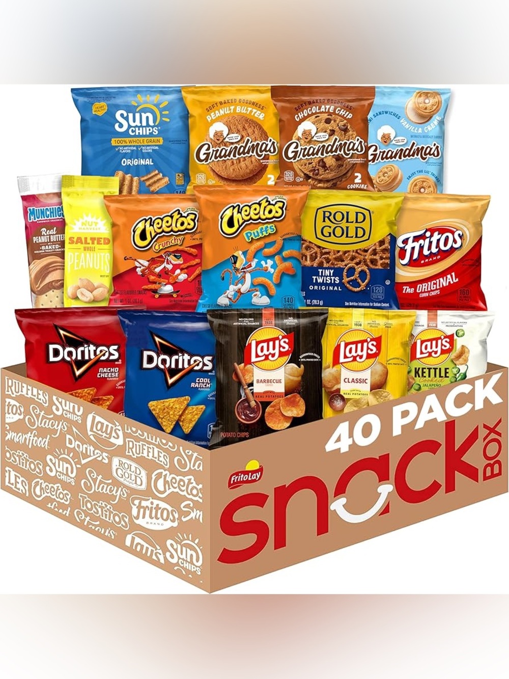 Assorted Snack Variety Pack - 40 Pack